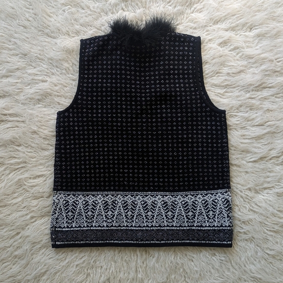 Susan Bristol Vintage Beaded Embroidered Sweater Vest Women's Medium - Picture 5 of 8